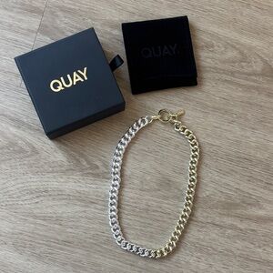 NWT Quay Australia Silver and Gold Chain Necklace